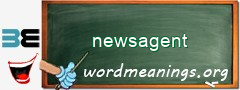 WordMeaning blackboard for newsagent